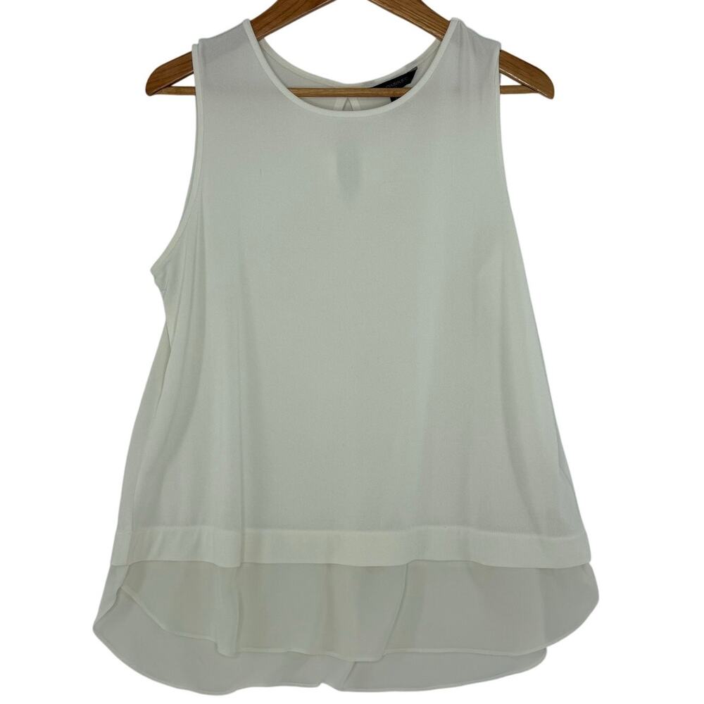 Banana Republic White Tunic Tank Top Womens Large